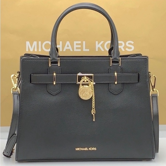 Michael Kors Hamilton Meidum
Satchel Shoulder Crossbody Bag
Black color - Picture 1 of 14